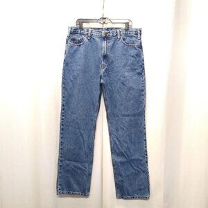 Full Blue Jeans Classic Fit Straight Leg Denim Men's Jeans 38x34 Sits At Waist